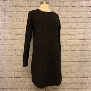 ❗️3/$20❗️Loft Charcoal Gray Sweater Dress EUC